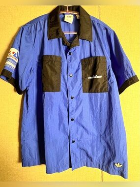 Adidas Originals TGP SS racing style shirt blue and black